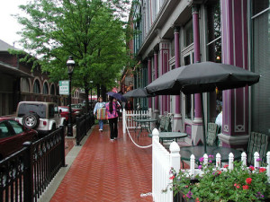 downtown street in Paducah Kentucky